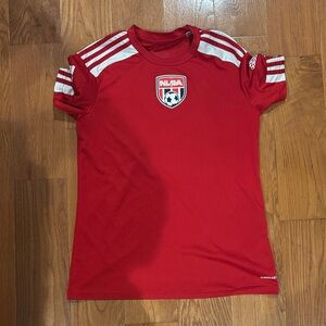 Adidas Kids Red Soccer Jersey